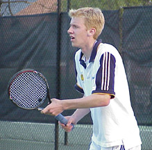 Jeremy Zuidema '02 awaits the ball.